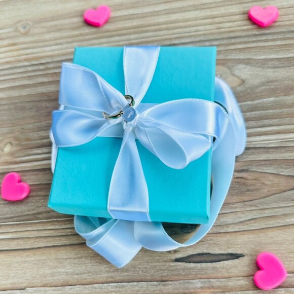 Tiffany & Co 18k Blue Chalcedony Sugar Stacks Ring, Sz 7 - Picture 3 of 4